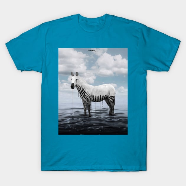 Melting zebra T-Shirt by sidomatic